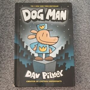 Dog Man Book by - Black and Blue Cover